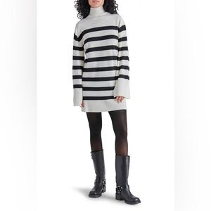 Steve Madden Gretta Turtleneck Long Sleeve Sweater Mini Dress